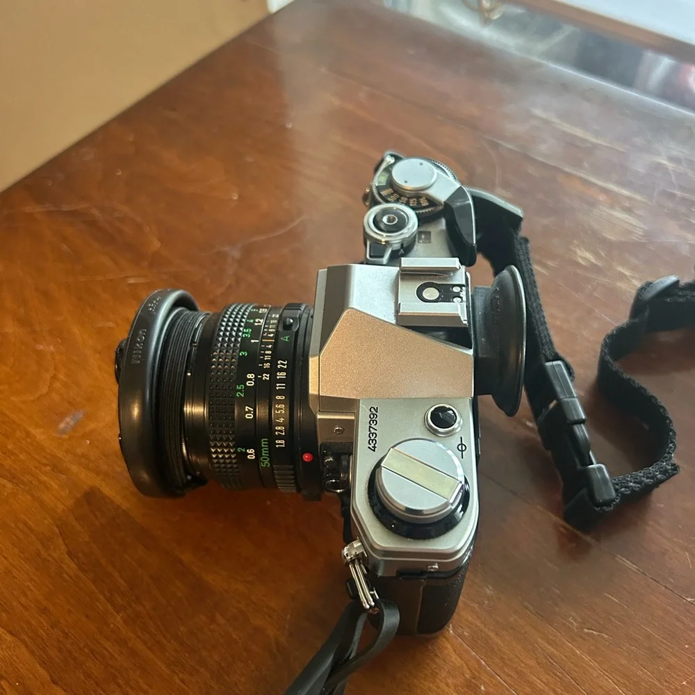 Canon Silver and Black Film Photography Camera